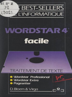 cover image of WordStar 4.0 facile